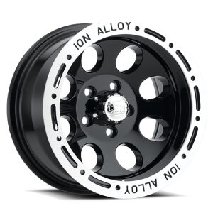 Cast Aluminum Wheels 174 18x9 Machined Lip Black 5 On 127 Bolt Pattern 0 Offset ION Wheels