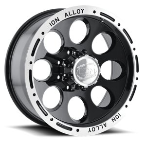 Cast Aluminum Wheels 174 18x9 Machined Lip Black 8 On 170 Bolt Pattern 0 Offset ION Wheels