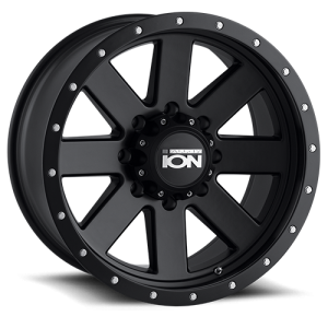 Cast Aluminum Wheels 134 MB 17x8.5 Black Beadlock Matte Black 6 On 120 Bolt Pattern 6 Offset ION Wheels