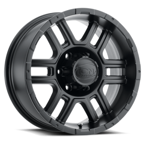 Cast Aluminum Wheels 179 MB 17x8 Matte Black 5 On 139.7 Bolt Pattern 10 Offset ION Wheels