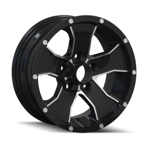 Cast Aluminum Wheels 14 Trailer Wheels 15x6 Machined Face Black 6 On 139.7 Bolt Pattern 0 Offset ION Wheels