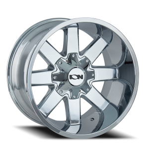 Cast Aluminum Wheels 141 CH 20x12 Chrome 8 On 165.1/8 On 170 Bolt Pattern -44 Offset ION Wheels