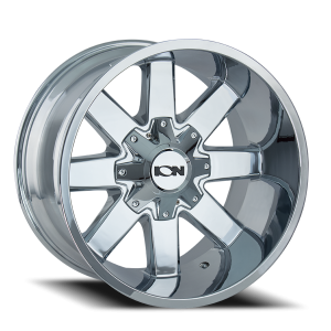 Cast Aluminum Wheels 141 CH 20x9 Chrome 8 On 165.1/8 On 170 Bolt Pattern 18 Offset ION Wheels