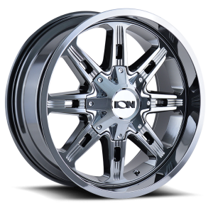 ION Wheels - Cast Aluminum Wheels 184 CH 17x9 Chrome 8 On 165.1/8 On 170 Bolt Pattern 18 Offset ION Wheels - Image 1