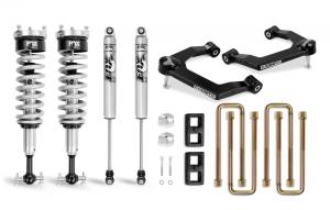 Cognito Motorsports - Cognito 3-Inch Performance Ball Joint Leveling Lift Kit With Fox PS Coilover 2.0 IFP Shocks for 19-22 Silverado/Sierra 1500 2WD/4WD