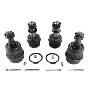 Apex Chassis Heavy Duty Ball Joint Kit Fits: 07-18 Jeep Wrangler JK  99-04 Jeep Grand Cherokee Includes: 2 Upper & 2 Lower