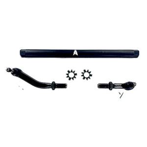 Apex Chassis Heavy Duty JK 2.5 Ton Heavy Duty No Flip Drag Link Assembly in Black Anodized Aluminum Fits: 07-18 Jeep Wrangler JK JKU Rubicon Sahara Sport. Note this NO-FLIP kit fits vehicles with a lift of 3.5 inches or less