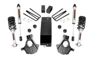 3.5 Inch Suspension Lift Knuckle Kit w/Struts 7 V2 Monotube 14-18 Silverado/Sierra 1500 4WD Cast Steel Rough Country