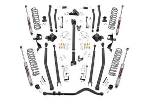 4 Inch Long Arm Suspension Lift Kit w/N3 Shocks 18-20 Wrangler JL 4 Door Rough Country