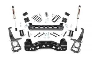 4 Inch Suspension Lift Kit w/V2 Shocks 11-14 F-150 Rough Country