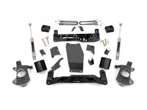 5 Inch Suspension Lift Kit w/N3 14-18 Silverado/Sierra 1500 4WD Aluminum/Stamped Steel Rough Country