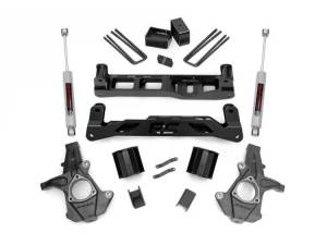 5 Inch Suspension Lift Kit w/N3 Shocks 07-13 Silverado/Sierra 1500 2WD Rough Country