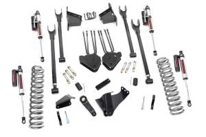 8 Inch Ford 4-Link Suspension Lift Kit w/Vertex Reservoir Shocks 05-07 F-250/350 4WD Diesel Rough Country