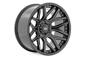 95 Series Wheel Machined One-Piece Gloss Black 20x10 5x4.5 -19mm Rough Country