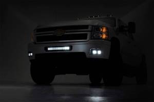 Chevrolet LED Fog Light Kit Black Series 11-14 Silverado HD Rough Country