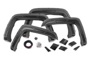 Defender Pocket Fender Flares Flat Black GMC Sierra 1500 (14-18)/Sierra 2500 (15-19) Rough Country