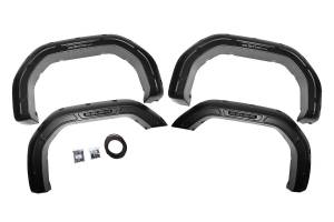 Defender Pocket Fender Flares Flat Black GMC Sierra 2500 HD/Sierra 3500 HD (20-23) Rough Country