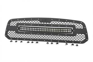 Dodge Mesh Grille w/30 Inch Dual Row Black Series LED 13-18 RAM 1500 Rough Country