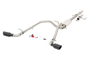 Dual Cat-Back Exhaust System w/Black Tips 09-13 Silverado/Sierra 1500 4.8L/5.3L Rough Country