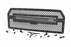 Ford Mesh Grille w/30 Inch Dual Row Black Series LED 15-17 F-150 Rough Country