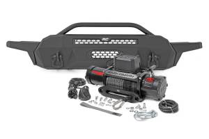 Front Bumper High Clearance 9500 Lb Pro Series Winch Synthetic Rope 16-22 Toyota Tacoma Rough Country