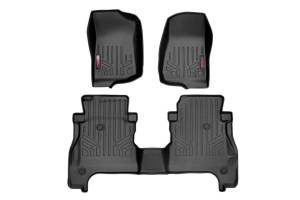 Heavy Duty Floor Mats Front & Rear w/o Under Seat Lockable Storage-20 Gladiator JT Rough Country