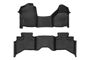 Heavy Duty Floor Mats Front/Rear-12-18 Dodge RAM 1500 Quad Cab Half Console Rough Country