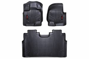 Heavy Duty Floor Mats Front/Rear-15-20 Ford F-150 SuperCrew Cab Rough Country