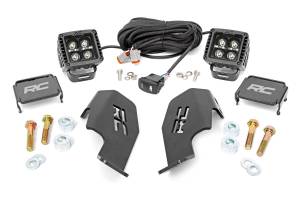 Honda Dual LED Cube Kit (19-20 Talon Black Series w/ Amber DRL) Rough Country