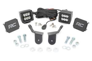 Honda Dual LED Cube Kit 2.0 Inch Black Series 16-20 Pioneer Rough Country