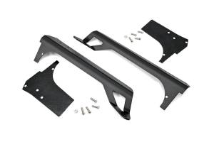 Jeep 50 Inch Straight LED Light Bar Upper Windshield Mounts 97-06 TJ Rough Country