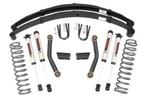 Jeep Cherokee XJ 3 Inch Series II Suspension Lift Kit w/V2 Shocks Leaf Springs For 84-01 Jeep Cherokee XJ Rough Country