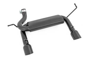 Jeep Dual Outlet Performance Exhaust - Black 07-18 Wrangler JK Rough Country