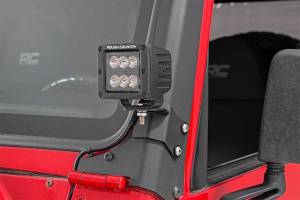 Jeep Lower A-Pillar Light Mounts 97-06 Wrangler TJ Rough Country