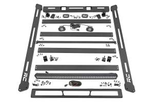 Jeep Roof Rack System w/Black-Series LED Lights 07-18 Wrangler JK Rough Country