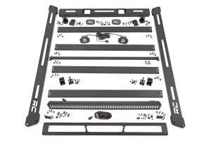 Jeep Roof Rack System w/Black-Series LED Lights 18-20 Wrangler JL Rough Country