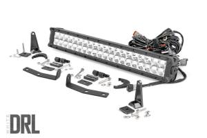 Nissan 20 Inch LED Bumper Kit Chrome Series w/White DRL 16-20 Titan XD Rough Country