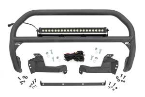 Nudge Bar 20 Inch Black Series w/ White DRL Single Row LED 2021 Ford Bronco Sport Rough Country