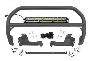 Nudge Bar 20 Inch Chrome Series Single Row LED 2021 Ford Bronco Sport Rough Country