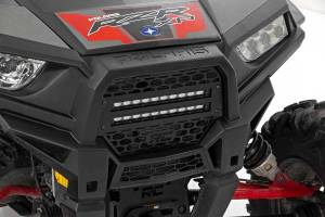 Polaris RZR Dual 10 Inch Slimline LED Grille Kit For 14-Pres RZR 1000XP/1000S Rough Country