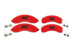 RC Caliper Cover Red Mechanical RR Brakes 15-20 Ford F-150 2WD/4WD Rough Country