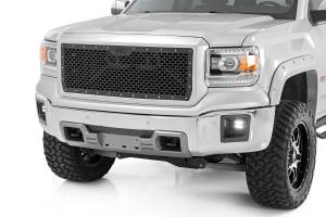 Sierra Mesh Grille 14-15 1500 Sierra Black Powdercoat Stainless Steel Hardware Rough Country