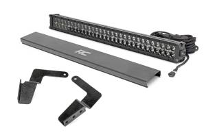 Toyota 30 Inch LED Bumper Kit Black Series w/ Cool White DRL (07-14 FJ Cruiser) Rough Country