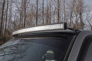 Upper Windshield 50 Inch Curved Light Bar Mounts Silverado/Sierra Rough Country