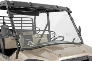 Vented Full Windshield Scratch Resistant 15-22 Kawasaki Mule Pro-FX Rough Country