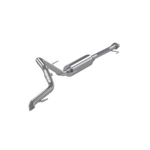 04-24 Toyota 4Runner 11-16 Toyota Land Cruiser Prado Armor Lite Aluminized Steel 2.5 Inch Cat-Back High Clearance Turn Down Single Rear Exit MBRP Exhaust System