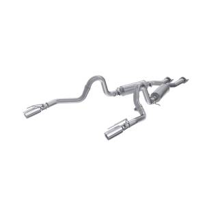 1999-2004 Ford Mustang GT/ Mach 1 4.6L Aluminized Steel 2.5 Inch Cat-Back Dual Rear Exit MBRP