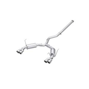 22-Up Subaru WRX 2.4L T304 Stainless Steel 3 Inch Cat-Back Dual Split Rear Quad Tips Street Profile MBRP