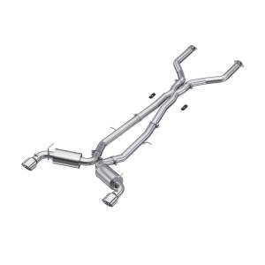 3 Inch Cat Back Exhaust System Dual Rear For 17-22 Infiniti Q60 3.0L RWD/AWD T304 Stainless Steel MBRP