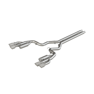 3 Inch Cat Back Exhaust System For 18-23 Ford Mustang GT 5.0L With Quad 4 Inch Dual Wall Tips Race Version Aluminized Steel MBRP